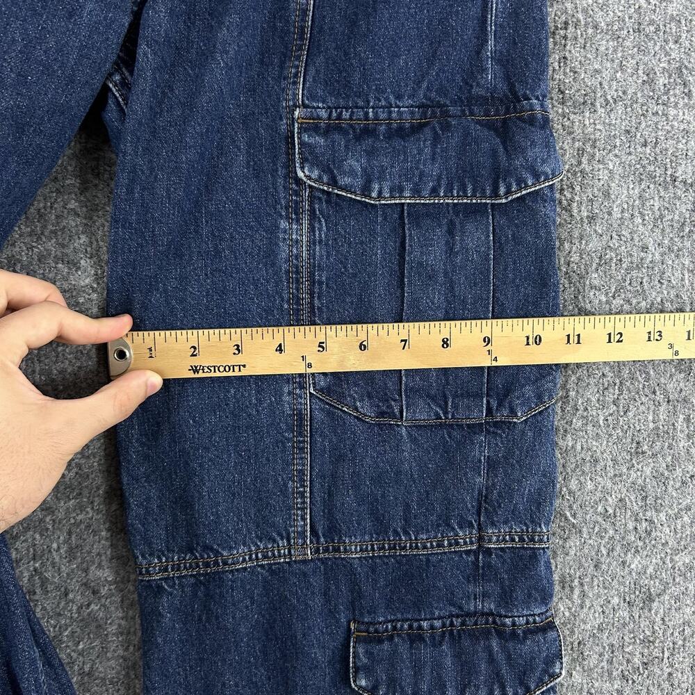 Rag & Bone Jeans Womens 26 Cailyn Cargo Wide Leg Utility Dark Blue Denim Relaxed - Picture 14 of 16